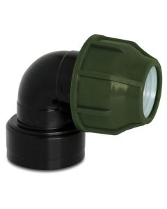 Knie klemkoppeling naar schroefdraad 1" (binnendraad)