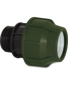 Klemkoppeling naar schroefdraad 1" (buitendraad)