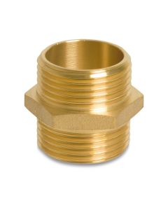 Dubbele nippel messing M/M 3/4"