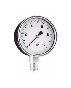 Manometer 0-10 bar - Onderaansluiting