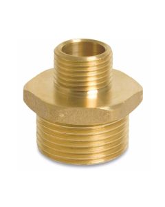 Verloopnippel messing 1 ¼" - 1 ½"